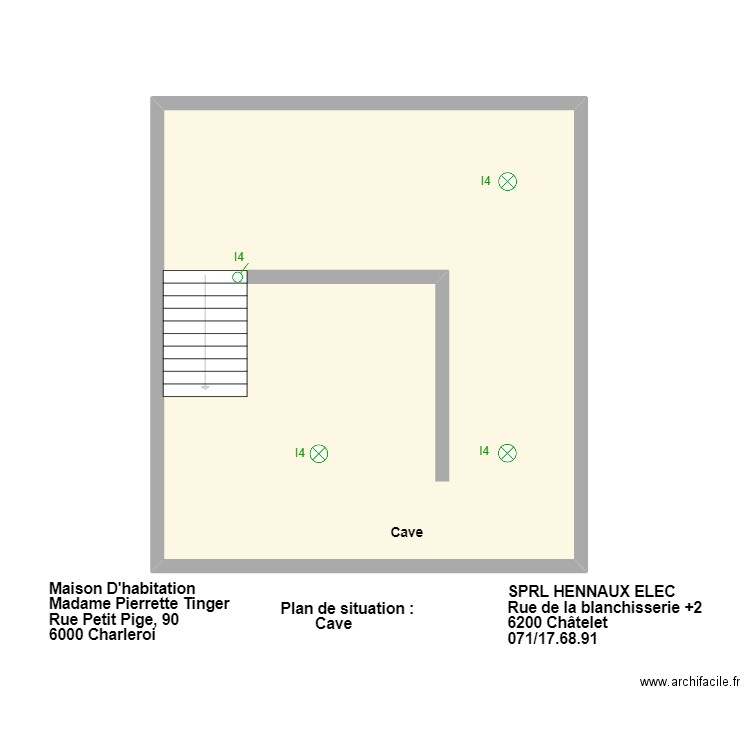 tanger cave. Plan de 1 pièce et 79 m2