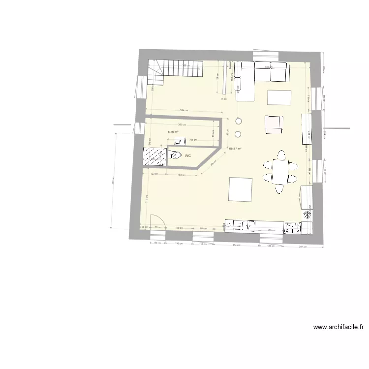 PLAN RDC 3eme VOLET Ameublement alternatif. Plan de PLAN RDC 3eme VOLET Ameublement alternatif. Plan de