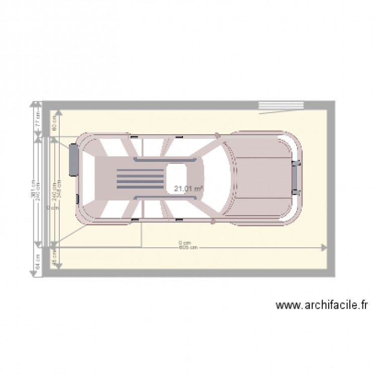 garage. Plan de 0 pièce et 0 m2