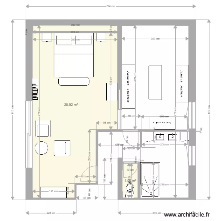 Suite Parentale Dauverne Projet 1. Plan de 