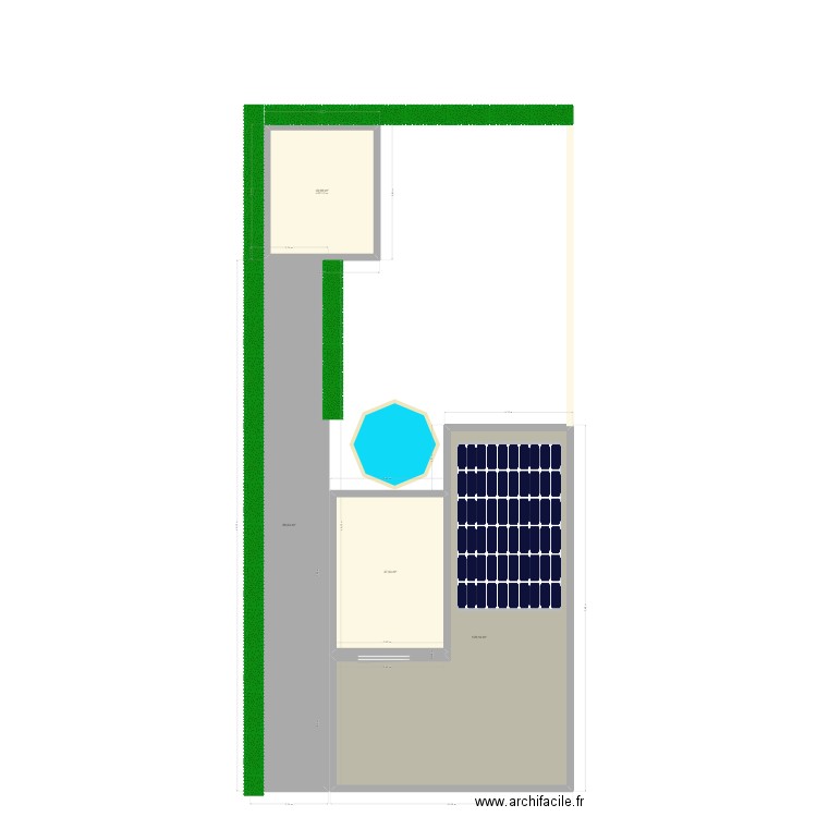 Maison. Plan de 4 pièces et 277 m2