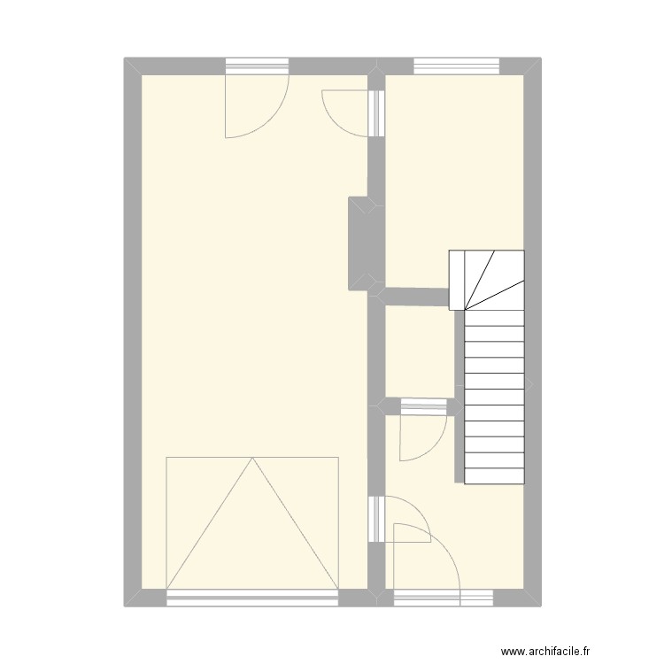 REZ - CHATELET - BEL AIR 42. Plan de 5 pièces et 41 m2