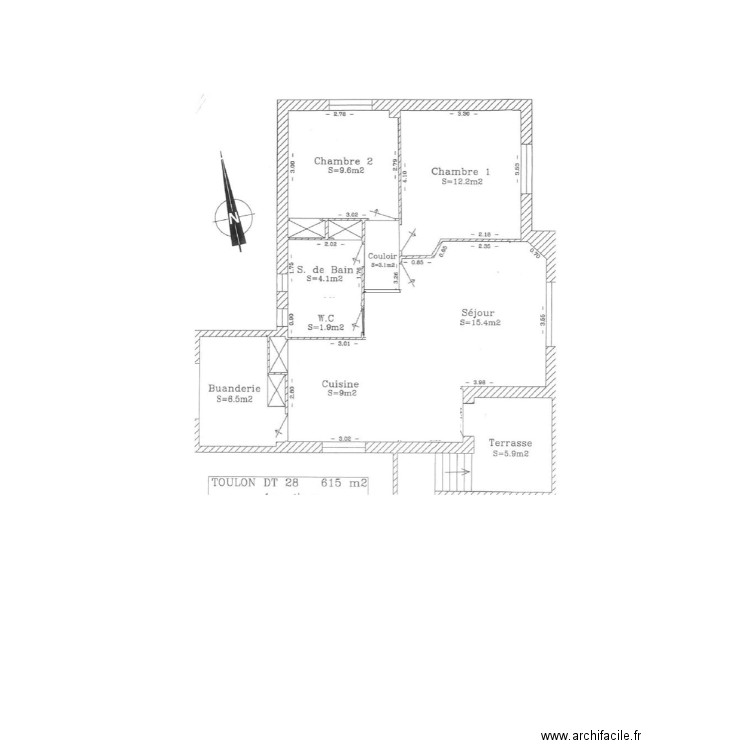 Plan etage 1 Fred. Plan de 0 pièce et 0 m2