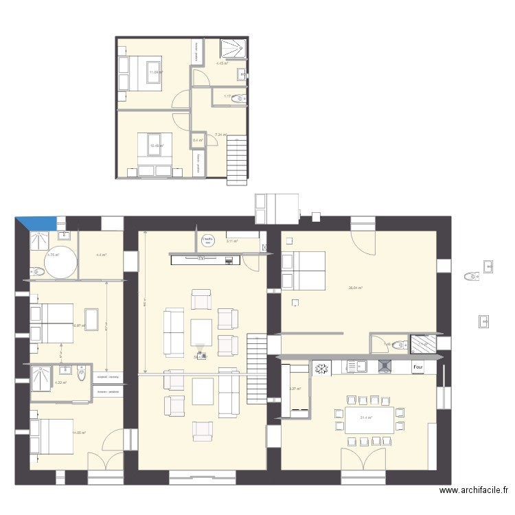 gite 20 05 2019 r. Plan de 0 pièce et 0 m2