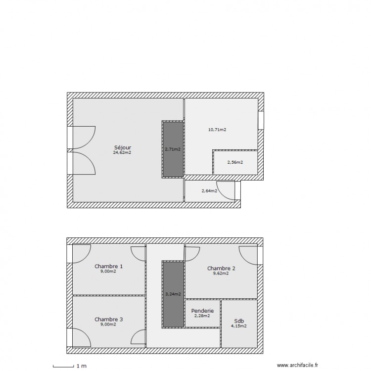 plan de maison t4