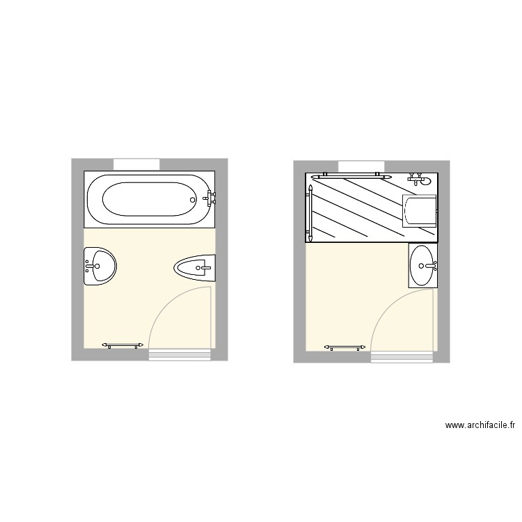 SdB MOREAU. Plan de 0 pièce et 0 m2