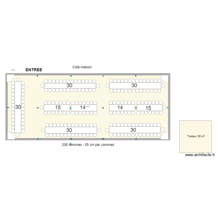 MARIAGE FAUSTINE PLAN TENTE. Plan de 