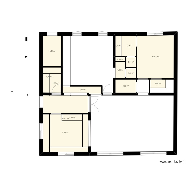 rdc bretagne 3. Plan de 0 pièce et 0 m2