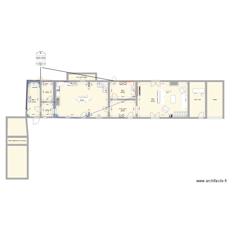 casa le ranger  plomberie. Plan de 0 pièce et 0 m2