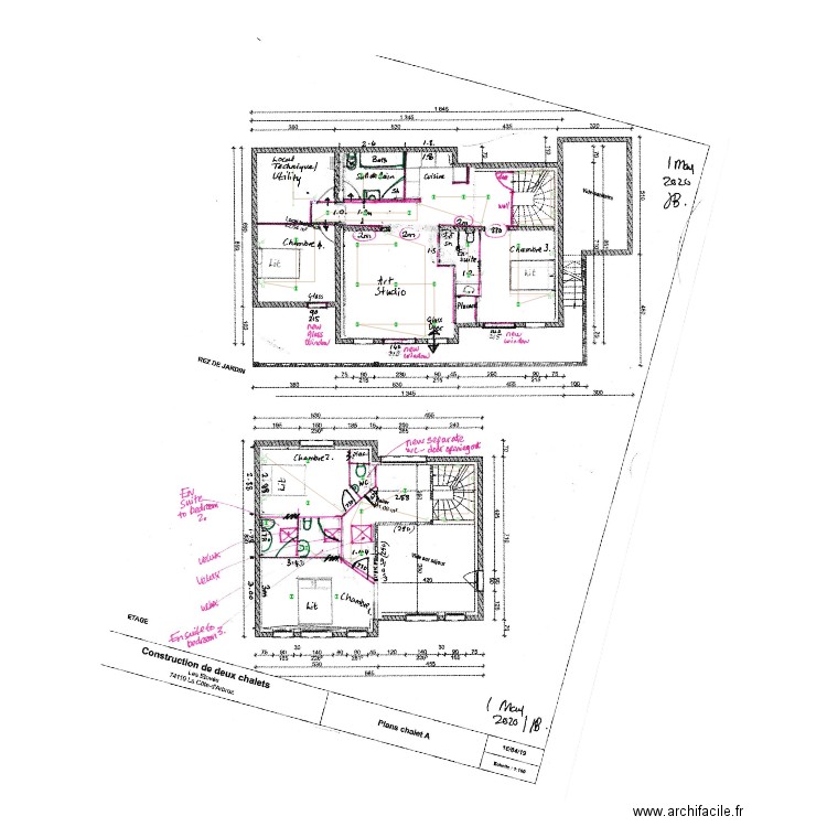 Chalet A RDJ Etage 0505. Plan de 0 pièce et 0 m2