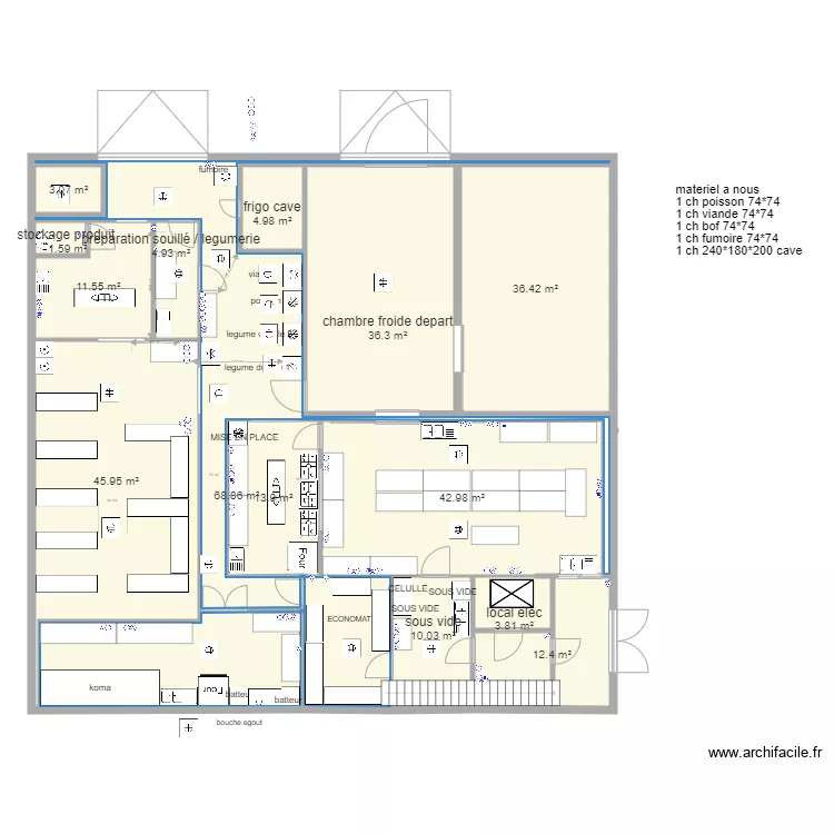 plan ETAGE ET RDC salle boeuf v6. Plan de 