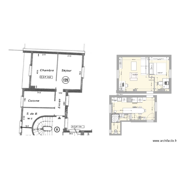 Clichy. Plan de 0 pièce et 0 m2