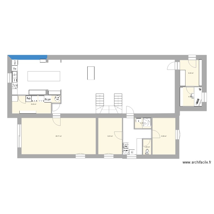 projet kermainguy cuisine 2. Plan de 0 pièce et 0 m2