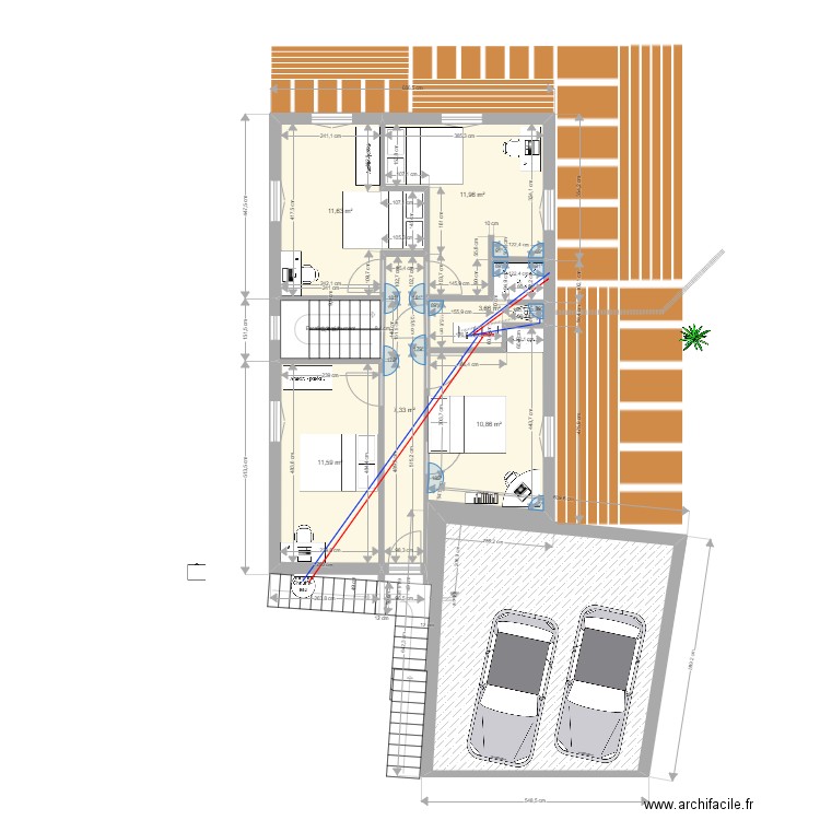 MAISON 4EM ESSAI. Plan de 8 pièces et 91 m2