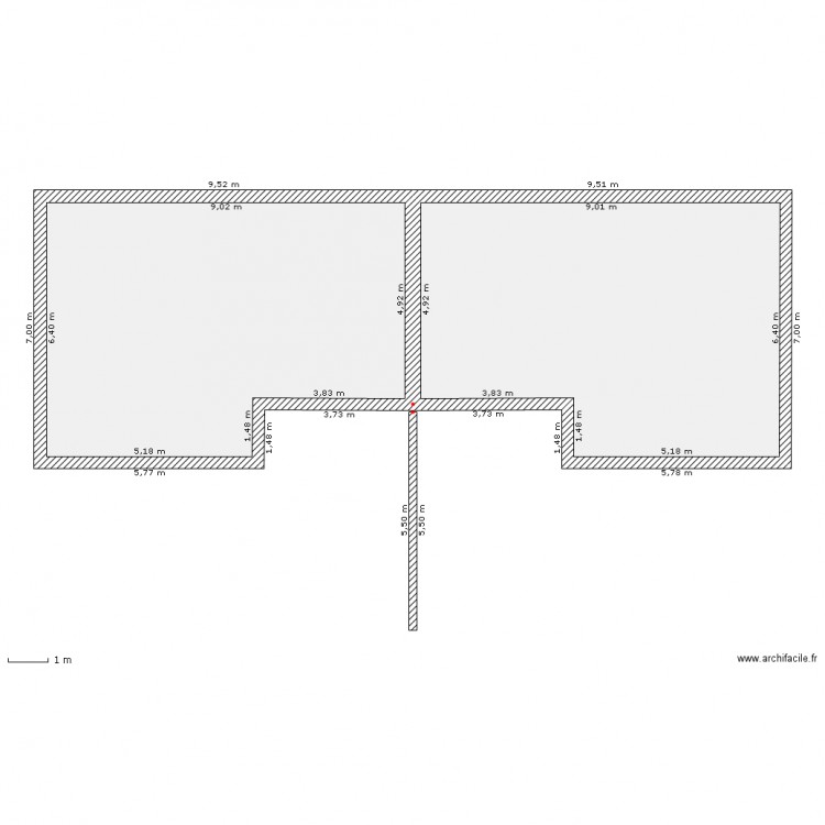 fredo maison jumelle. Plan de 0 pièce et 0 m2