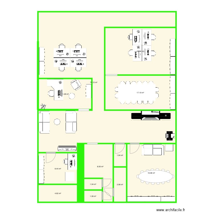 RDC SANTOR. Plan de 0 pièce et 0 m2