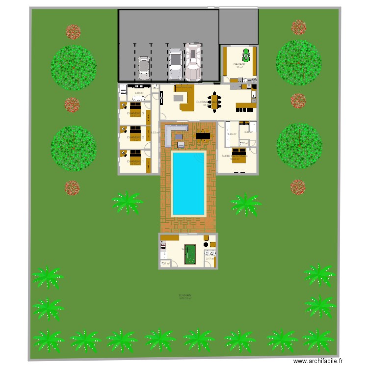 MAISON 3. Plan de 0 pièce et 0 m2