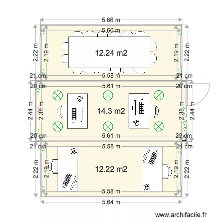 BUREAU EXTENSIBLE Hydrogec. Plan de 