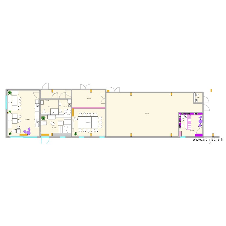 IDZIA RDC V6. Plan de 10 pièces et 194 m2