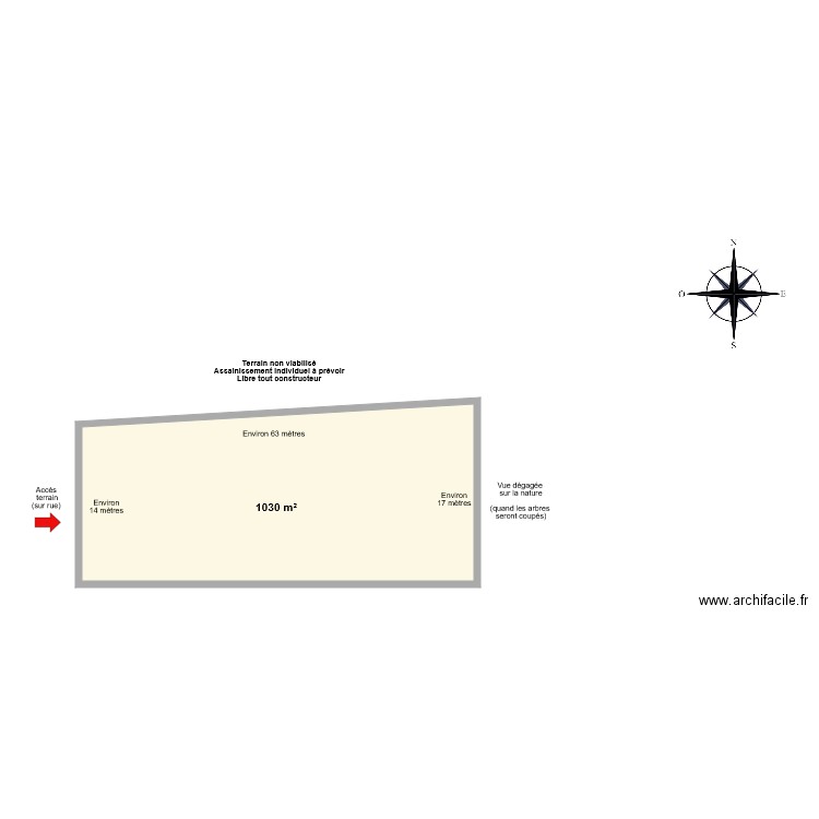 DE LARDEMELLE 2. Plan de 1 pièce et 63 m2