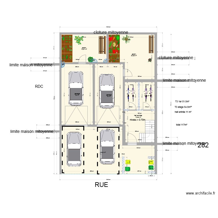 neuf r 2 revu. Plan de 0 pièce et 0 m2