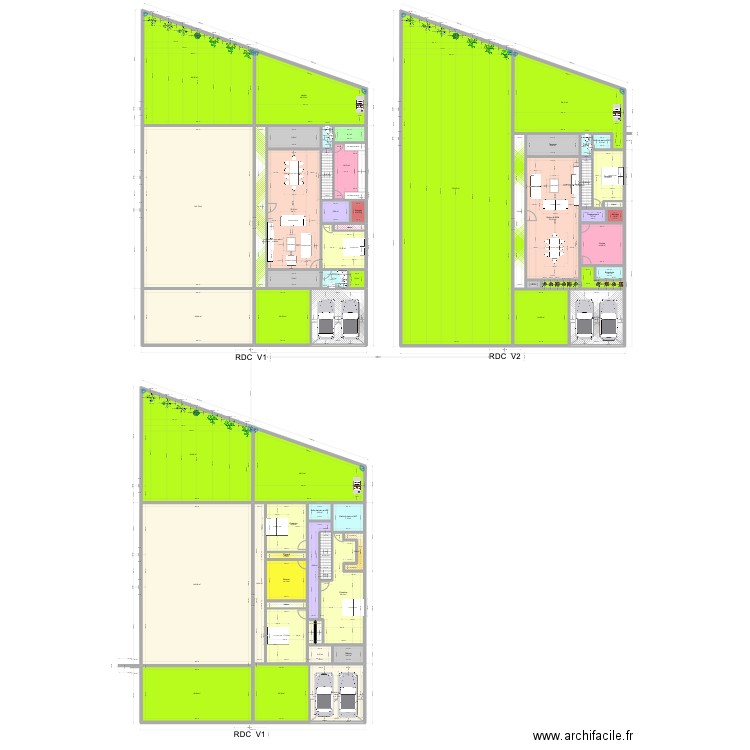 Duplex Jumeles Plan Revise. Plan de 0 pièce et 0 m2