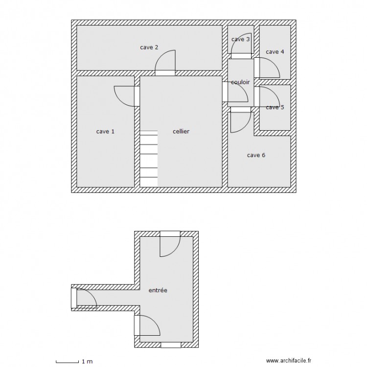 huhn pc cave entree. Plan de 0 pièce et 0 m2