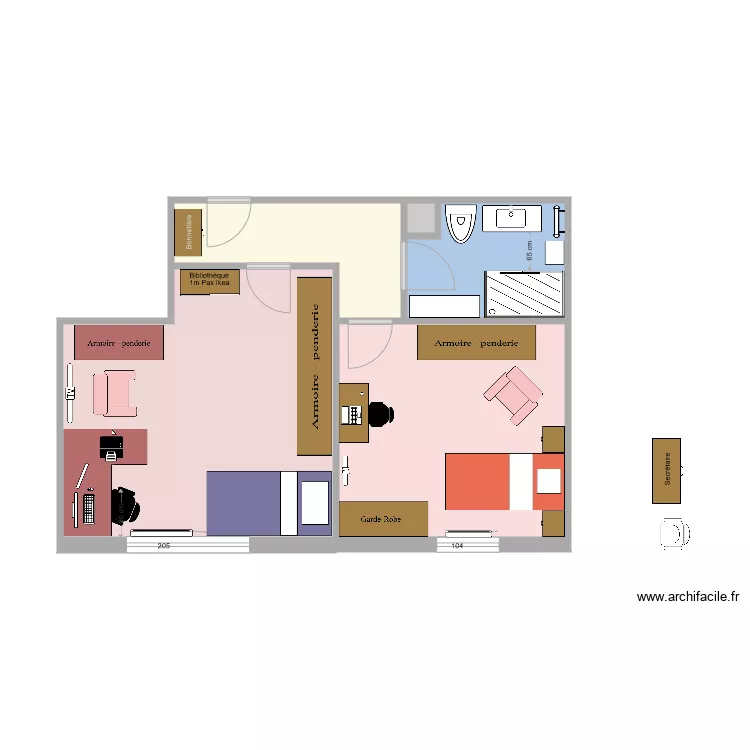 Zone nuit 10. Plan de 