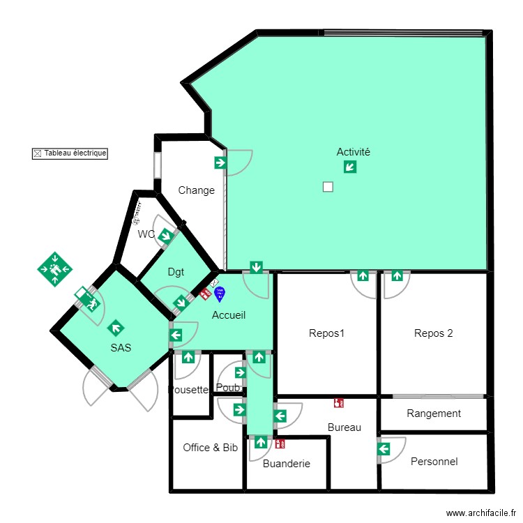 Bagneux Egalité Planc Evac BAGNEUX3. Plan de 16 pièces et 142 m2