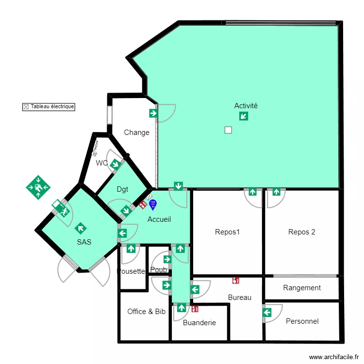 Bagneux Egalit&eacute; Planc Evac BAGNEUX3. Plan de 