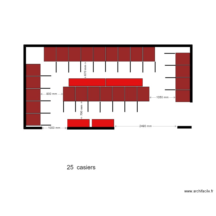 Casiers ESF le Sauze 2. Plan de 0 pièce et 0 m2