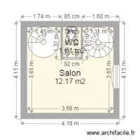 Plan 1er &eacute;tage Projet