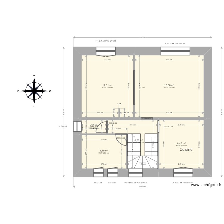 RIT-AE-19/01/23-DENIS. Plan de 15 pièces et 111 m2