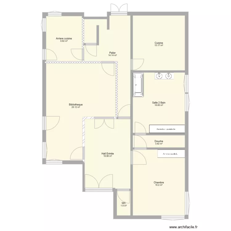 Portet DUMAS 1940 Actuel. Plan de 
