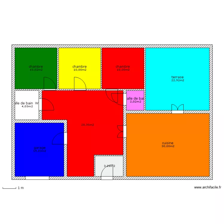 pavillonBertrand-R&eacute;gis. Plan de 