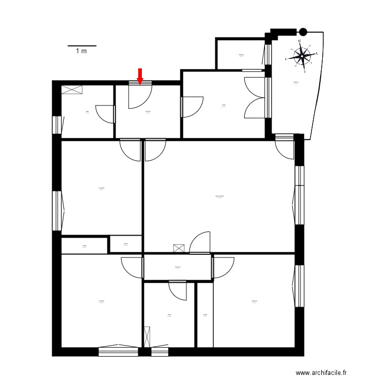 ED LA CLOSETA 3 1 LA CORTINADA. Plan de 0 pièce et 0 m2