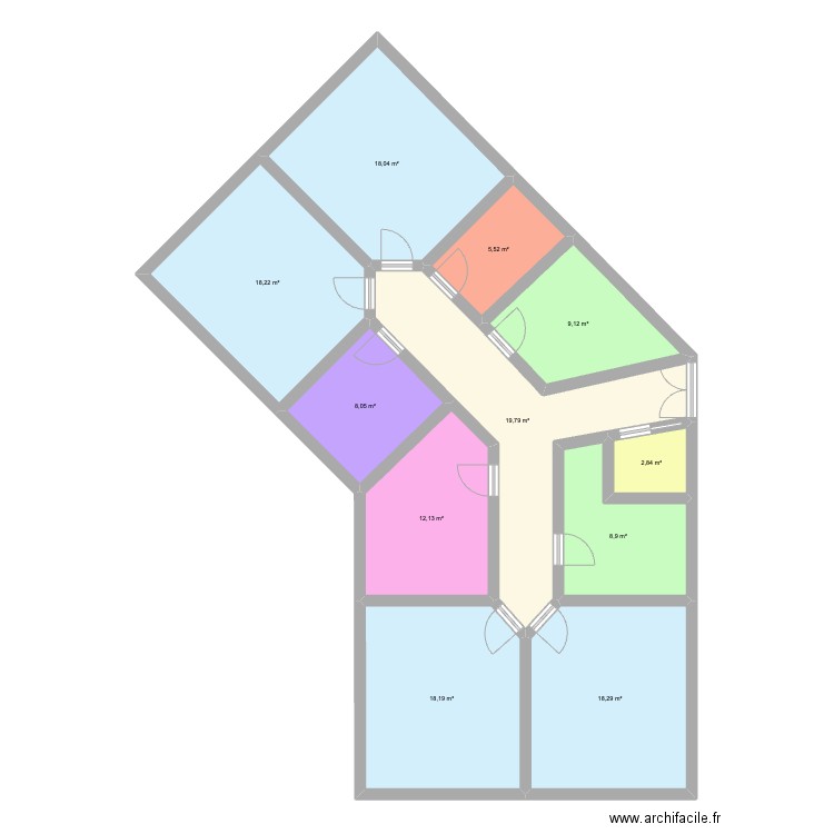 Maison médicale. Plan de 0 pièce et 0 m2