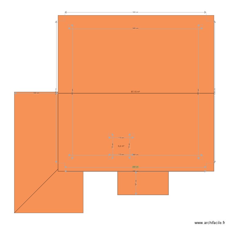 chalet2. Plan de 3 pièces et 211 m2