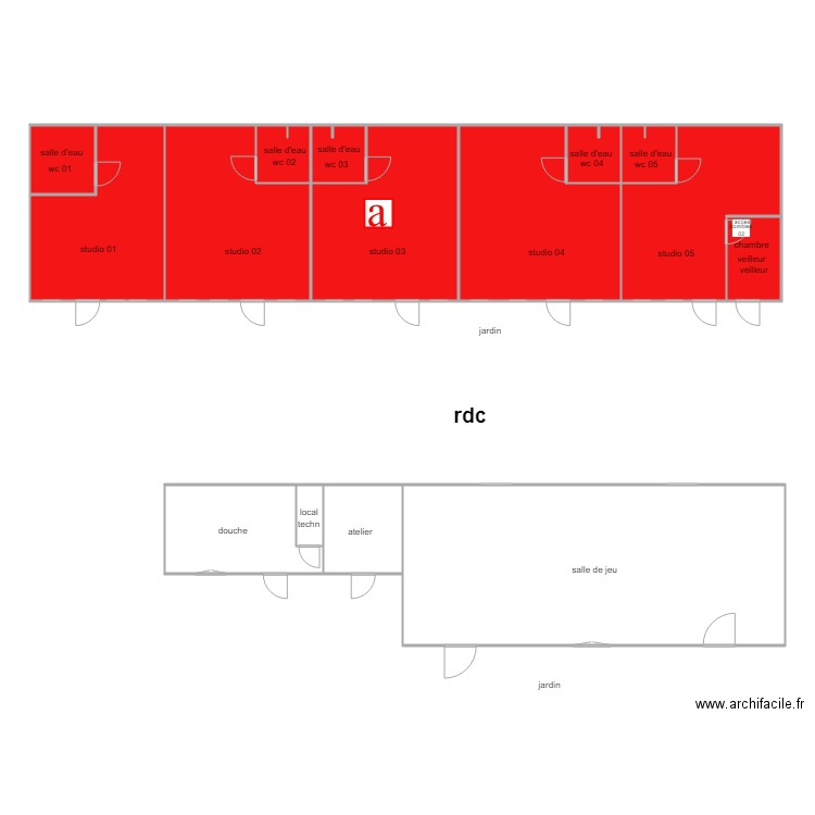 salvert bat 2 et 3. Plan de 0 pièce et 0 m2