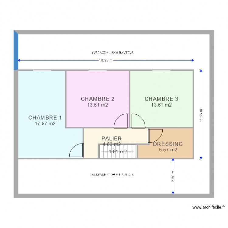 AMENAGEMENT ETAGE . Plan de 0 pièce et 0 m2