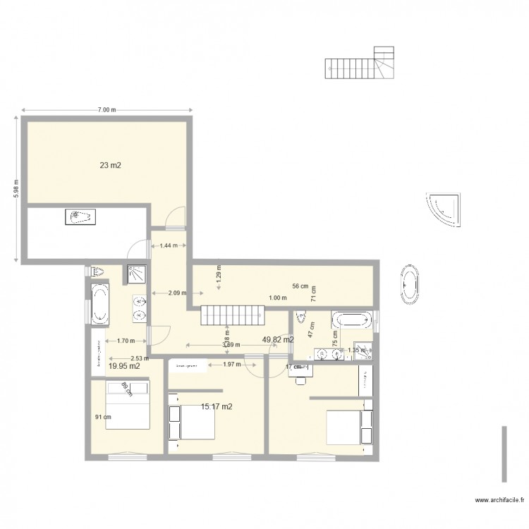 maison carrouge final modif etage  2311 surface nég. Plan de 0 pièce et 0 m2