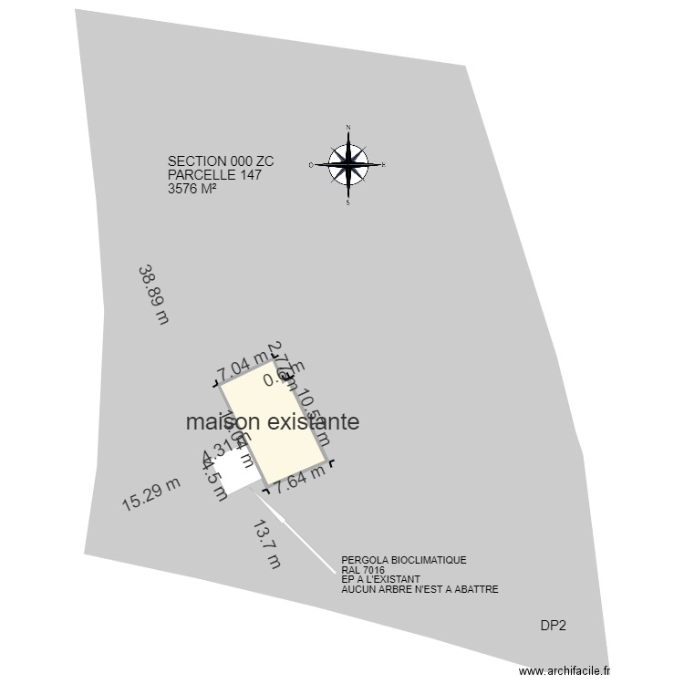 DEVEILLE. Plan de 0 pièce et 0 m2