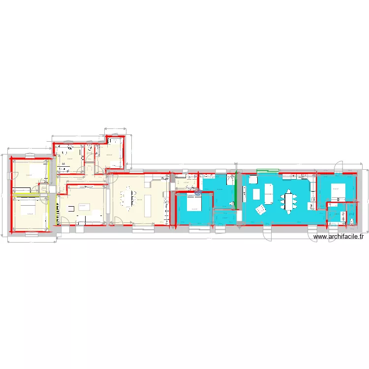 chez nous et gite v6 m. Plan de 
