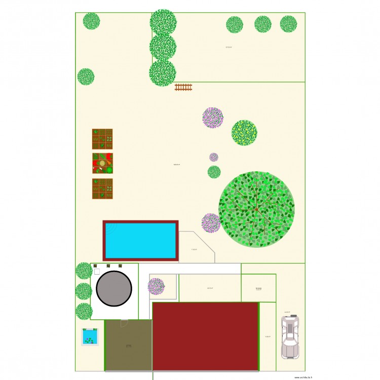 jardin111. Plan de 0 pièce et 0 m2