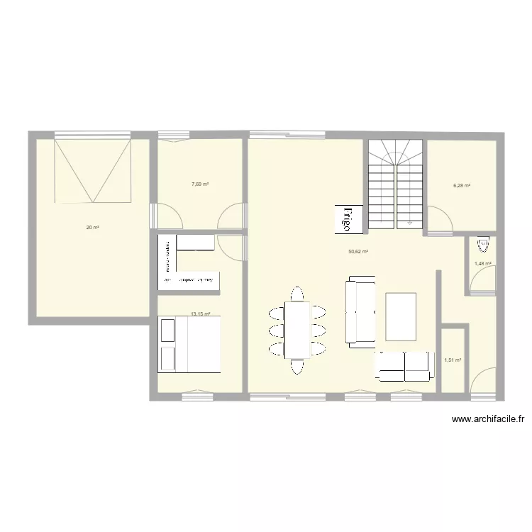 maison beta. Plan de 