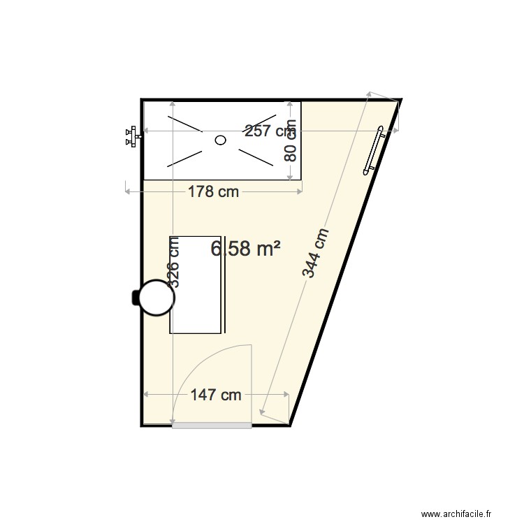 salle de bains étage Steph et Flo. Plan de 0 pièce et 0 m2