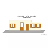 plan de fa&ccedil;ade sans garage