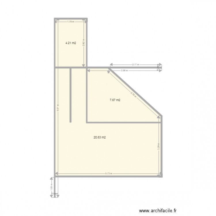 CAGE. Plan de 0 pièce et 0 m2