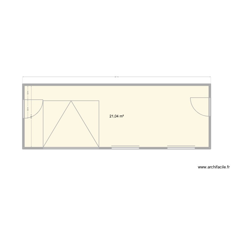 amenagement garage pouzolles. Plan de 0 pièce et 0 m2