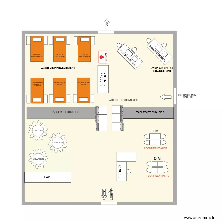 INSTITUT ST JOSEPH CHATELET 2 cab. Plan de 1 Pièce et 72 m² INSTITUT ST JOSEPH CHATELET 2 cab. Plan de 1 Pièce et 72 m²